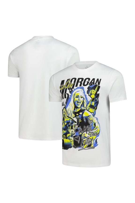Men's Ripple Junction White Liv Morgan "Liv Morgan New Jersey" Graphic T-Shirt