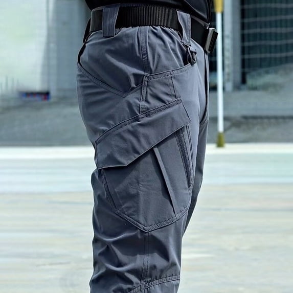 Men's Ripstop Cargo Pants Tactical Multi-Pocket Work Outdoor Hiking Trousers