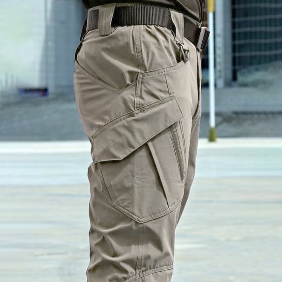 Men's Ripstop Cargo Pants Tactical Multi-Pocket Work Outdoor Hiking Trousers