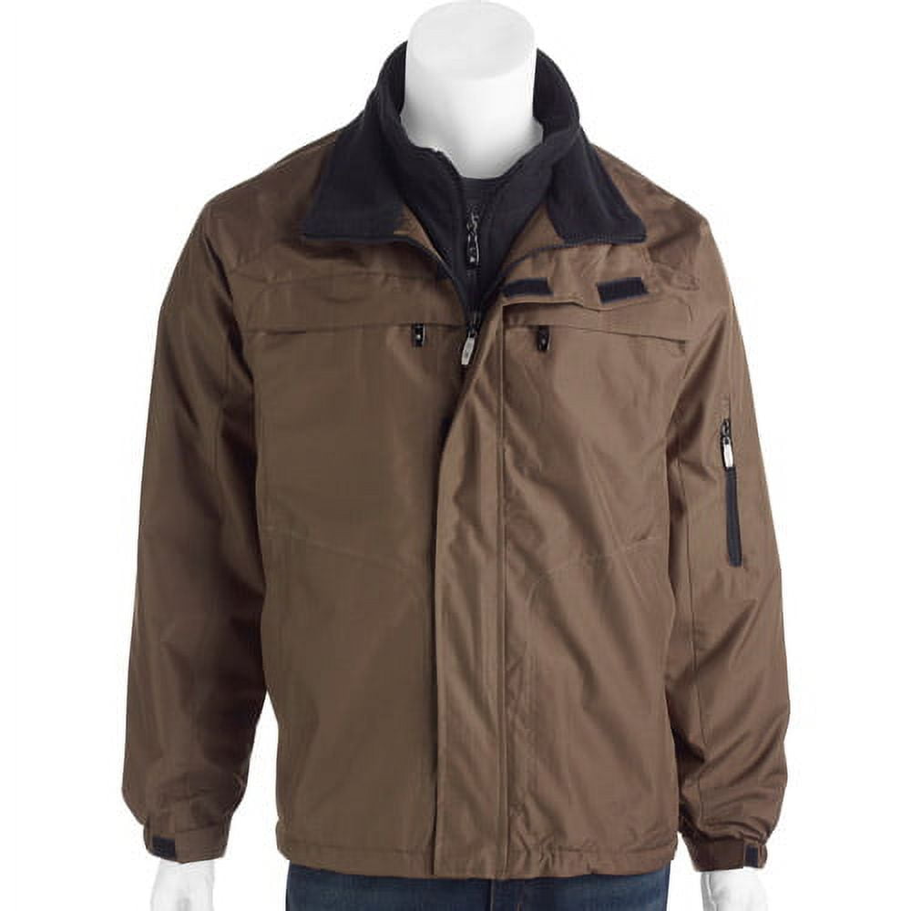 Men's Ripstop Jacket with Polar Fleece Lining - Walmart.com