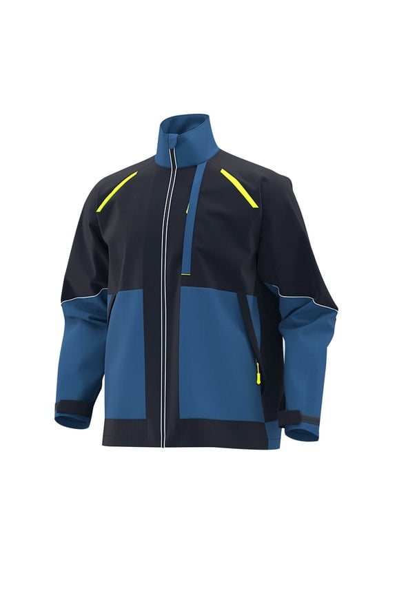 Men's Ripstop Safety Sweatshirt, Reflective Water Resistant Thermal Waterproof Active Work Jacket