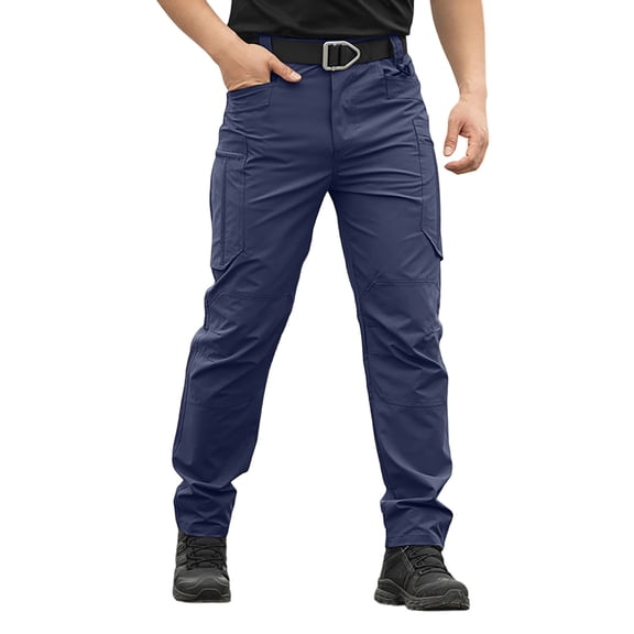 Men's Ripstop Tactical Pants Water Resistant Work Cargo Pants Outdoor Lightweight Hiking Pant with Pockets
