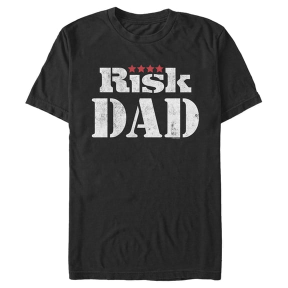 Men's Risk Dad Graphic Tee Black Small