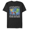 thumbnail image 1 of Men's Risk Losing Friendship Meme  Graphic Tee Black 3X Large, 1 of 5