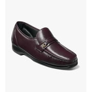 Florsheim Riva Mens Moc Toe Bit Loafer, Burgundy, 13 D
