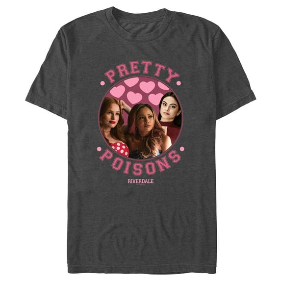 Men's Riverdale Pretty Poisons Graphic Tee Charcoal Heather Small