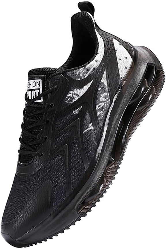 Men's Road Running Shoes Fashion Sneakers Breathable Mesh Walking Shoes Athletic Casual Shoes for Men