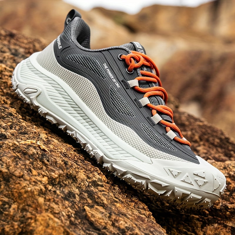 Men's Road Running Shoes, Shock-Absorbing Professional Sneakers with Rubber Outsole for Anti-Slip and Lightweight Track and Field Use