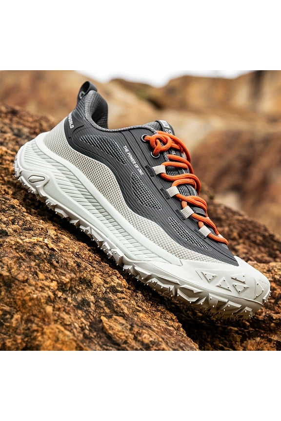 Men's Road Running Shoes, Shock-Absorbing Professional Sneakers with Rubber Outsole for Anti-Slip and Lightweight Track and Field Use