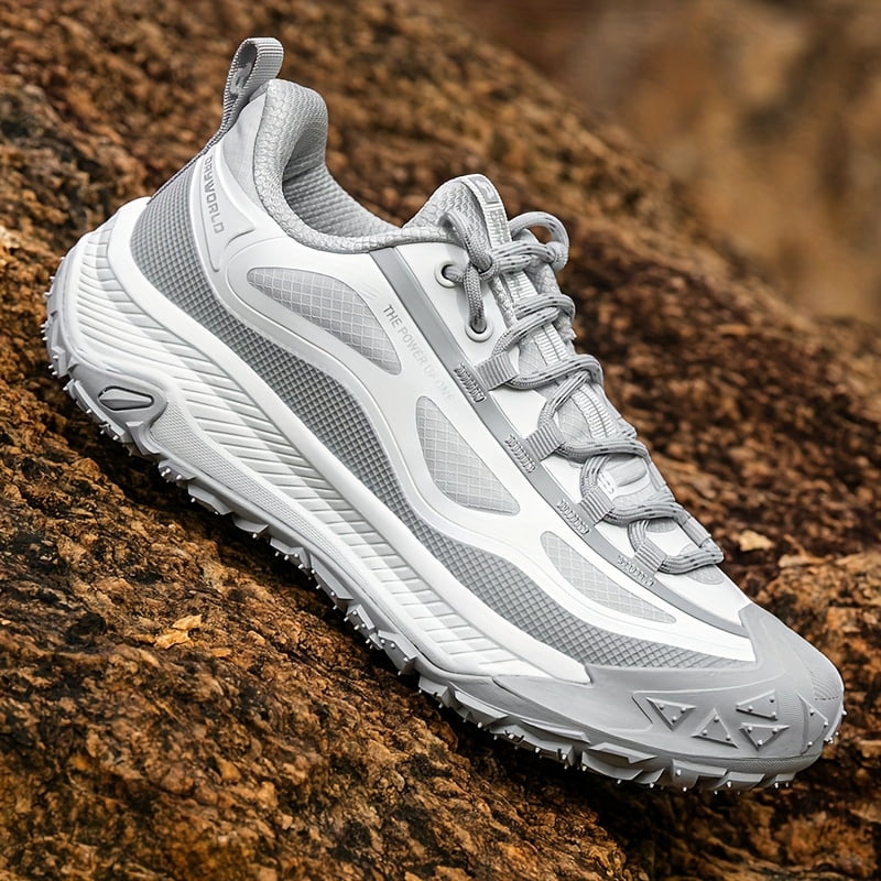 Men's Road Running Shoes, Shock-Absorbing Professional Sneakers with Rubber Outsole for Anti-Slip and Lightweight Track and Field Use
