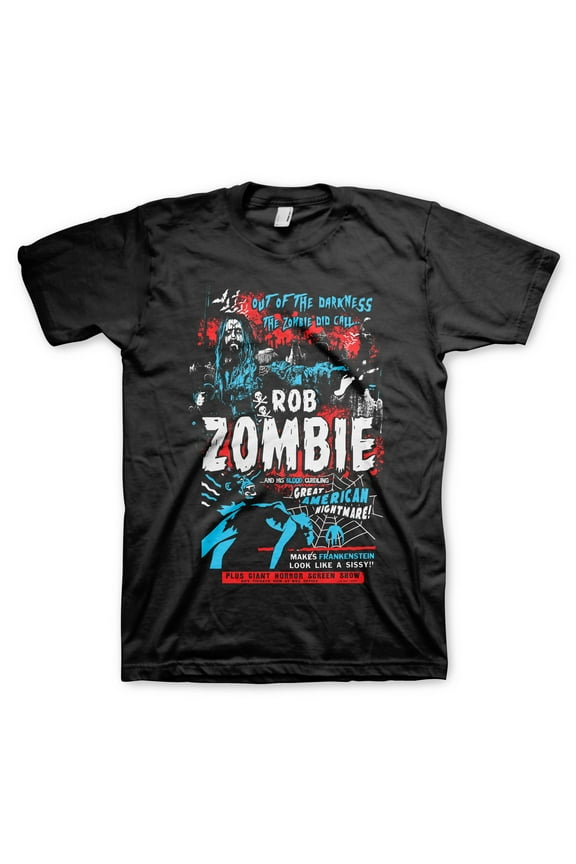 Men's Rob Zombie Call T-shirt Medium Black