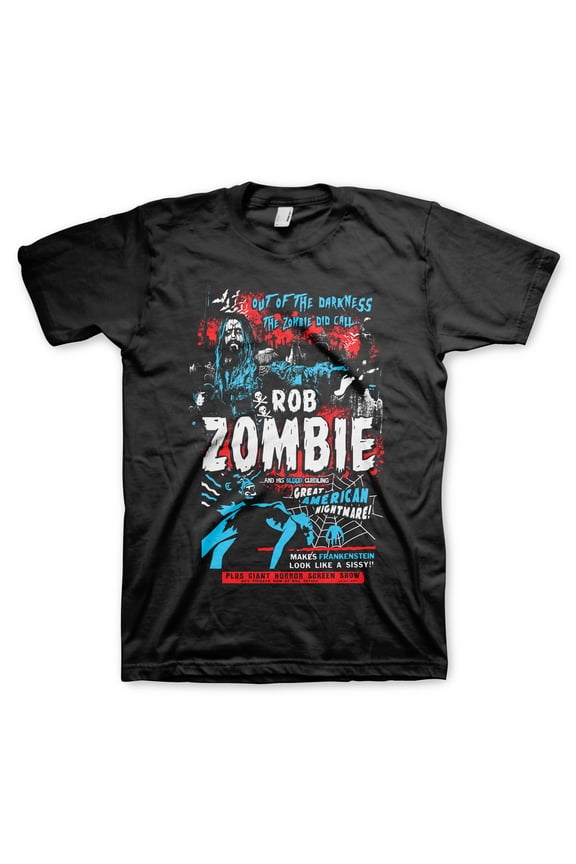 Men's Rob Zombie Call T-shirt X-Large Black