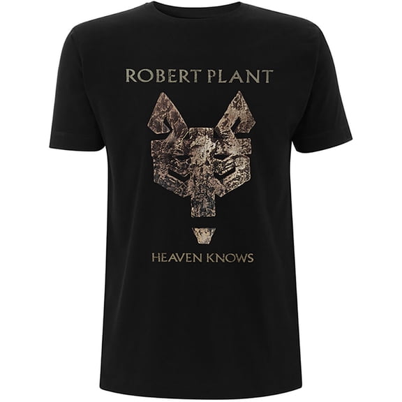 Men's Robert Plant Heaven Knows Slim Fit T-shirt Large Black
