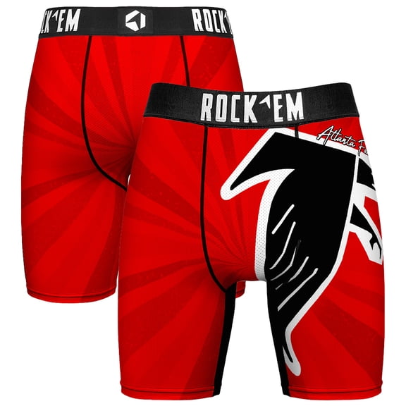Men's Rock Em Socks Atlanta Falcons Throwback Swirl Boxer Briefs