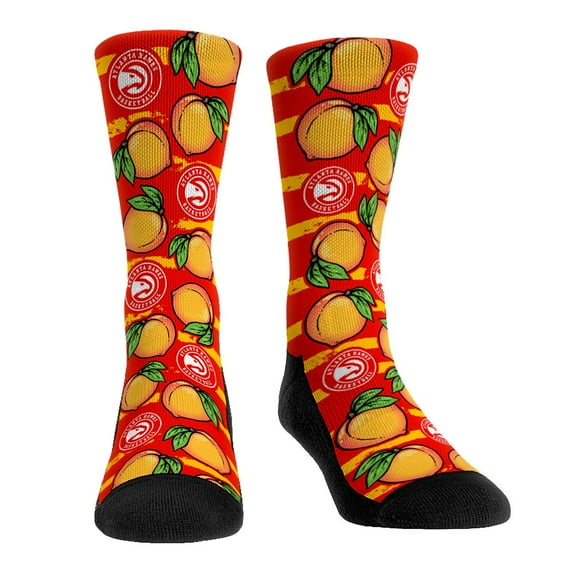 Men's Rock Em Socks Atlanta Hawks Peaches Crew Socks