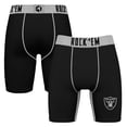 thumbnail image 1 of Men's Rock Em Socks Black Las Vegas Raiders Primary Logo Boxer Briefs, 1 of 3