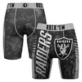 thumbnail image 1 of Men's Rock Em Socks Black Las Vegas Raiders Wordmark Boxer Briefs, 1 of 3