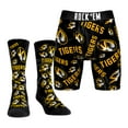 thumbnail image 1 of Men's Rock Em Socks  Black Missouri Tigers Allover Logo Underwear and Crew Socks Combo Pack, 1 of 3