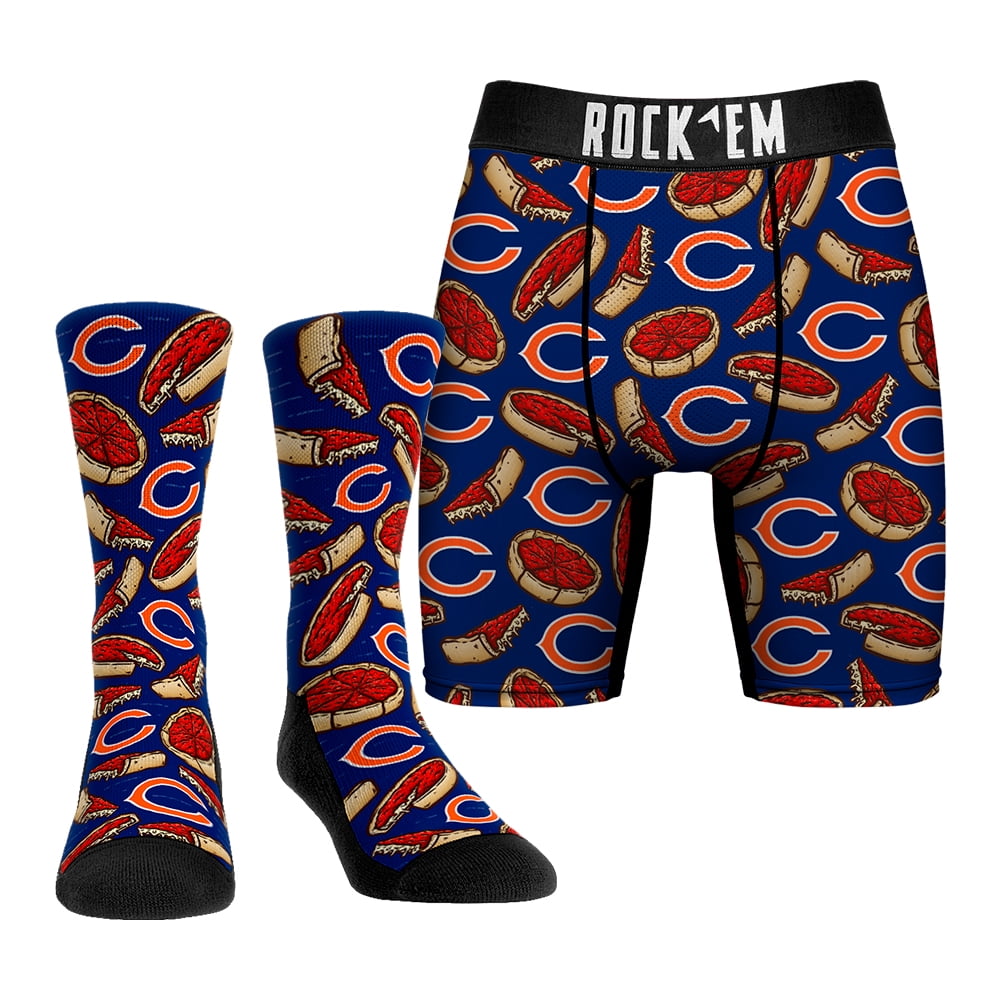 Men's Rock Em Socks Chicago Bears Local Food Deep Dish Pizza Underwear ...
