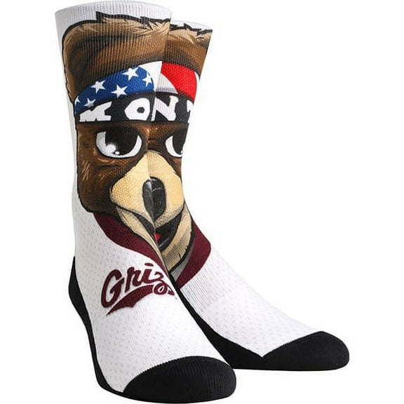 Men's Rock Em Socks Montana State Bobcats Mascot Crew Socks