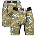 thumbnail image 1 of Men's Rock Em Socks Navy Georgia Tech Yellow Jackets All Over Logo Boxer Briefs, 1 of 3
