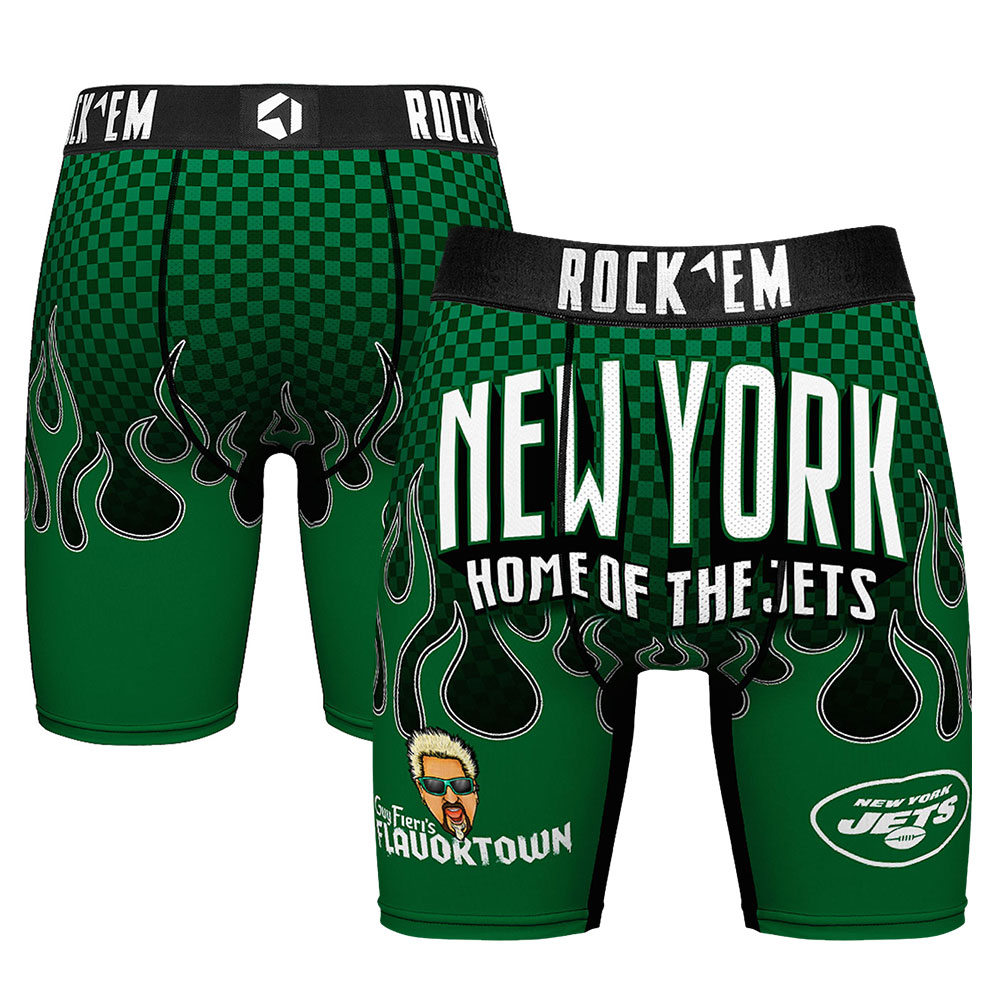 Men's Rock Em Socks New York Jets NFL x Guy Fieri-s Flavortown Boxer Briefs - image 1 of 3