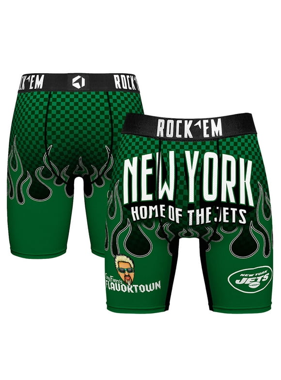 Men's Rock Em Socks New York Jets NFL x Guy Fieri-s Flavortown Boxer Briefs