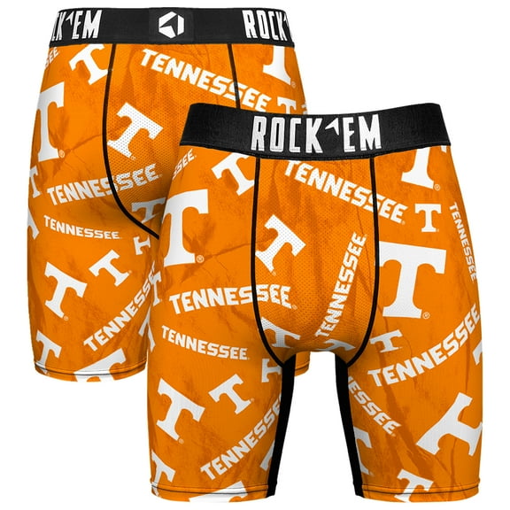 Men's Rock Em Socks Orange Tennessee Volunteers All Over Logo Boxer Briefs