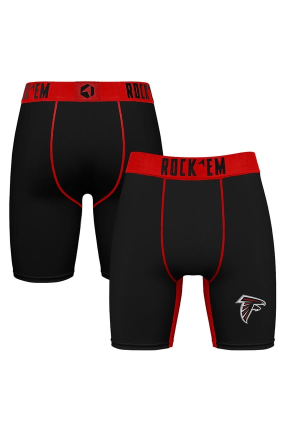 Men's Rock Em Socks Red Atlanta Falcons Primary Logo Boxer Briefs