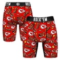 thumbnail image 1 of Men's Rock Em Socks  Red Kansas City Chiefs BBQ Ribs Boxer Briefs, 1 of 4