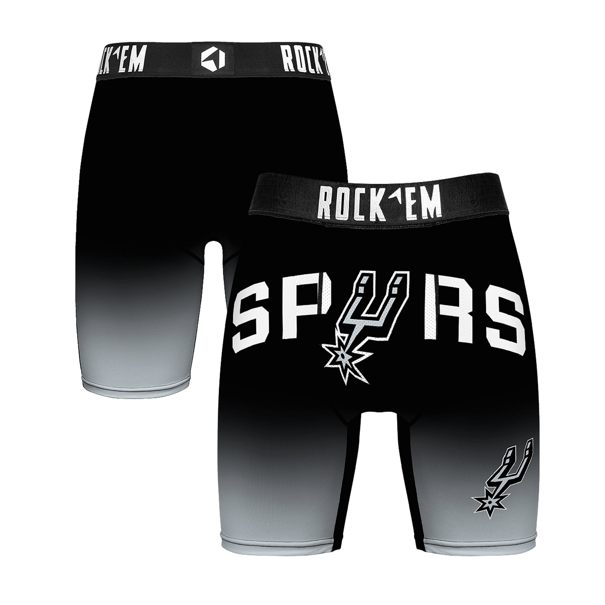 Men's Rock Em Socks San Antonio Spurs Icon Edition Boxer Briefs