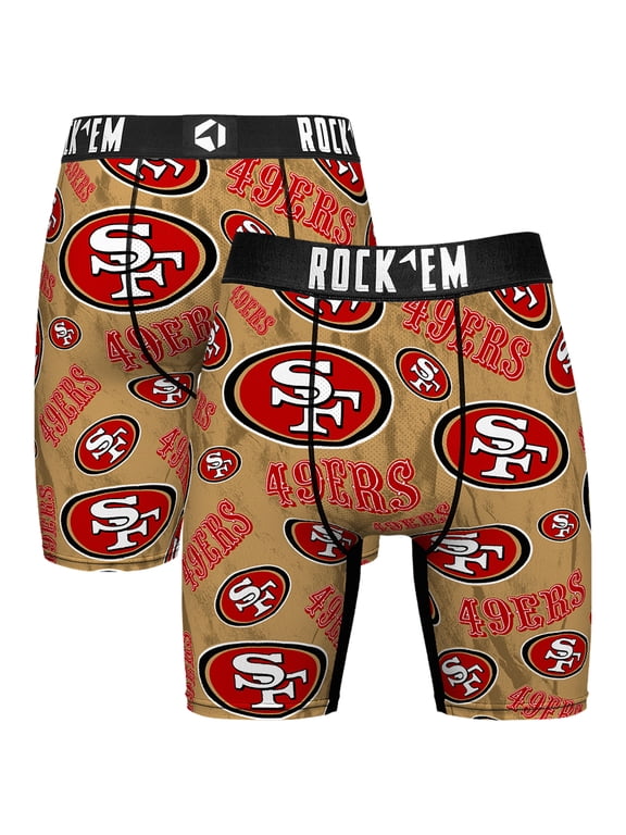 Men's Rock Em Scarlet San Francisco 49ers Logo Boxer Briefs