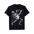 thumbnail image 1 of Men's Rocker Graphic Skeleton Playing Electric Guitar T-Shirt, 1 of 6