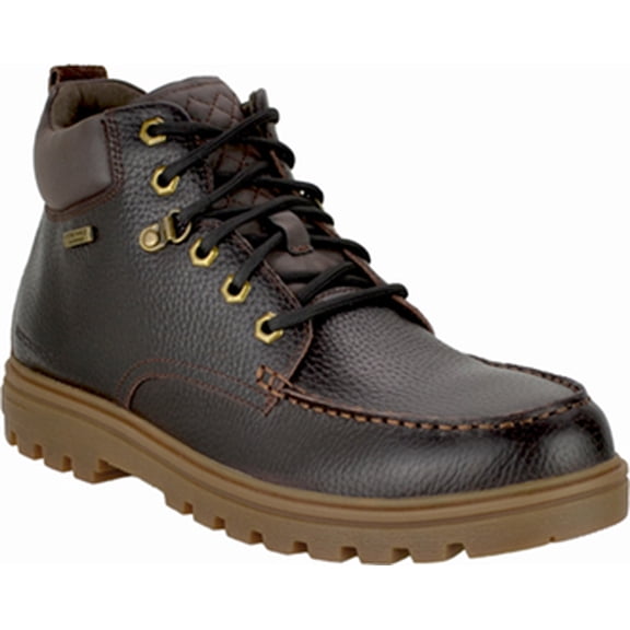 Men's Rockport Alloy Toe WP Moc Toe Hiker Work Boot RP6710, Dark Brown,Brown
