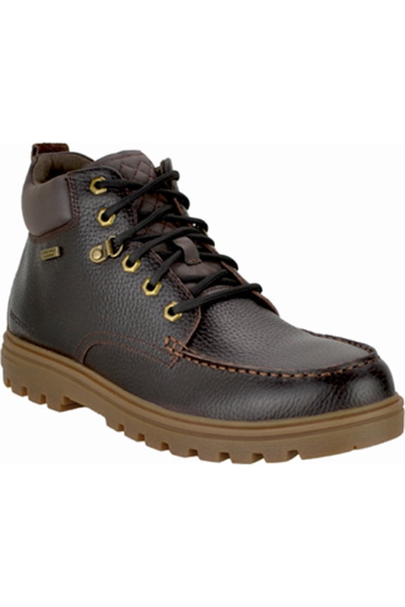 Men's Rockport Alloy Toe WP Moc Toe Hiker Work Boot RP6710, Dark Brown,Brown