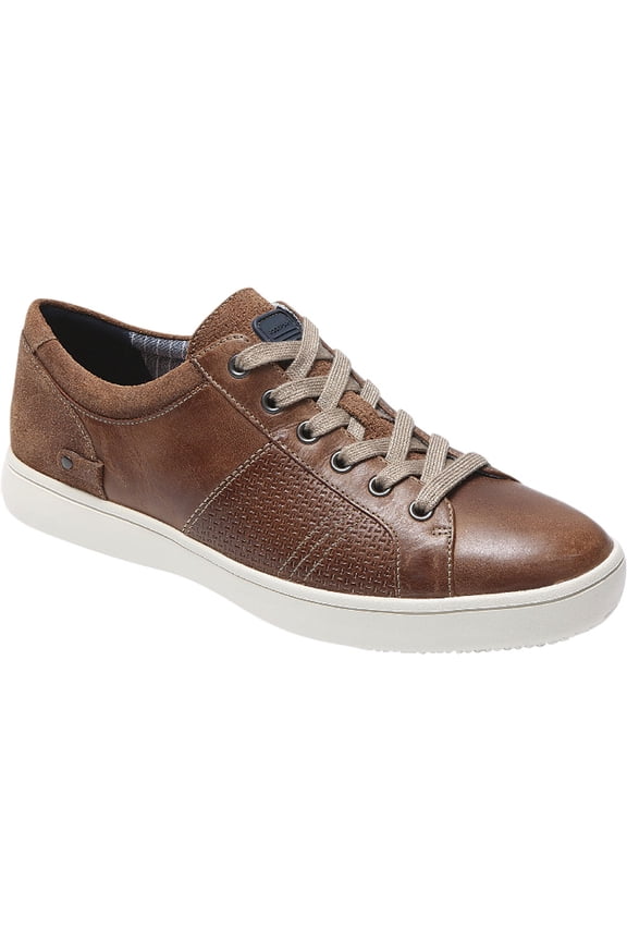 Men's Rockport Colle Tie Sneaker Tan Leather 6.5 W
