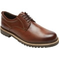 thumbnail image 1 of Men's Rockport Marshall Plain Toe Oxford Dark Brown Leather 11 W, 1 of 5