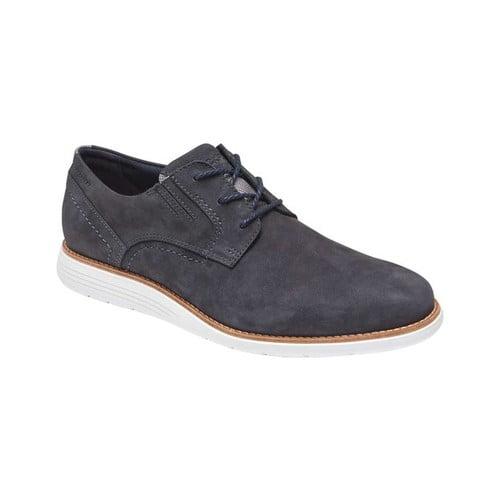 rockport mens total motion sports dress plain toe new dress blues nubuck 13 m (d)