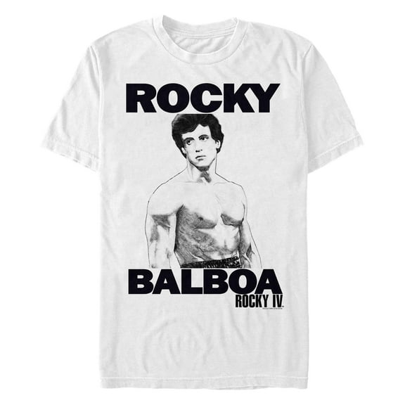 Men's Rocky 4 Balboa Sketch  Graphic T-Shirt