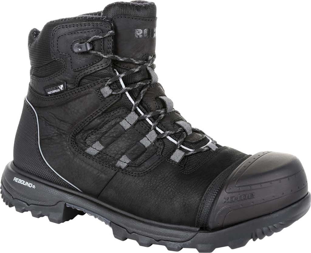 Rocky black work boots cheap