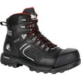 thumbnail image 1 of Men's Rocky XO-Toe Waterproof Composite Toe Work Boot Black Leather 9 M, 1 of 6