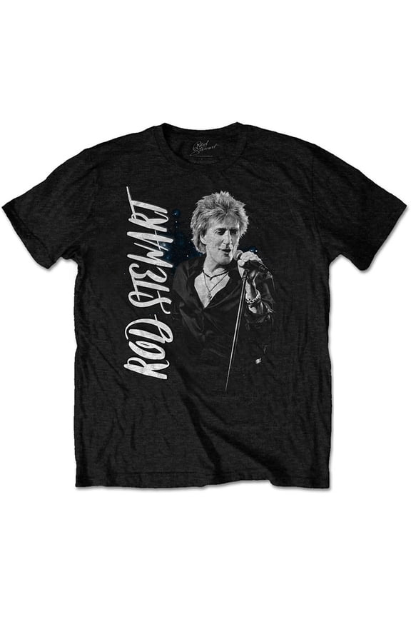 Men's Rod Stewart ADMAT Slim Fit T-shirt Large Black