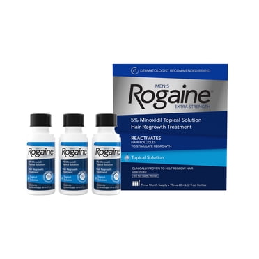 Men's Rogaine 5% Minoxidil Solution 3x 2 Fl oz