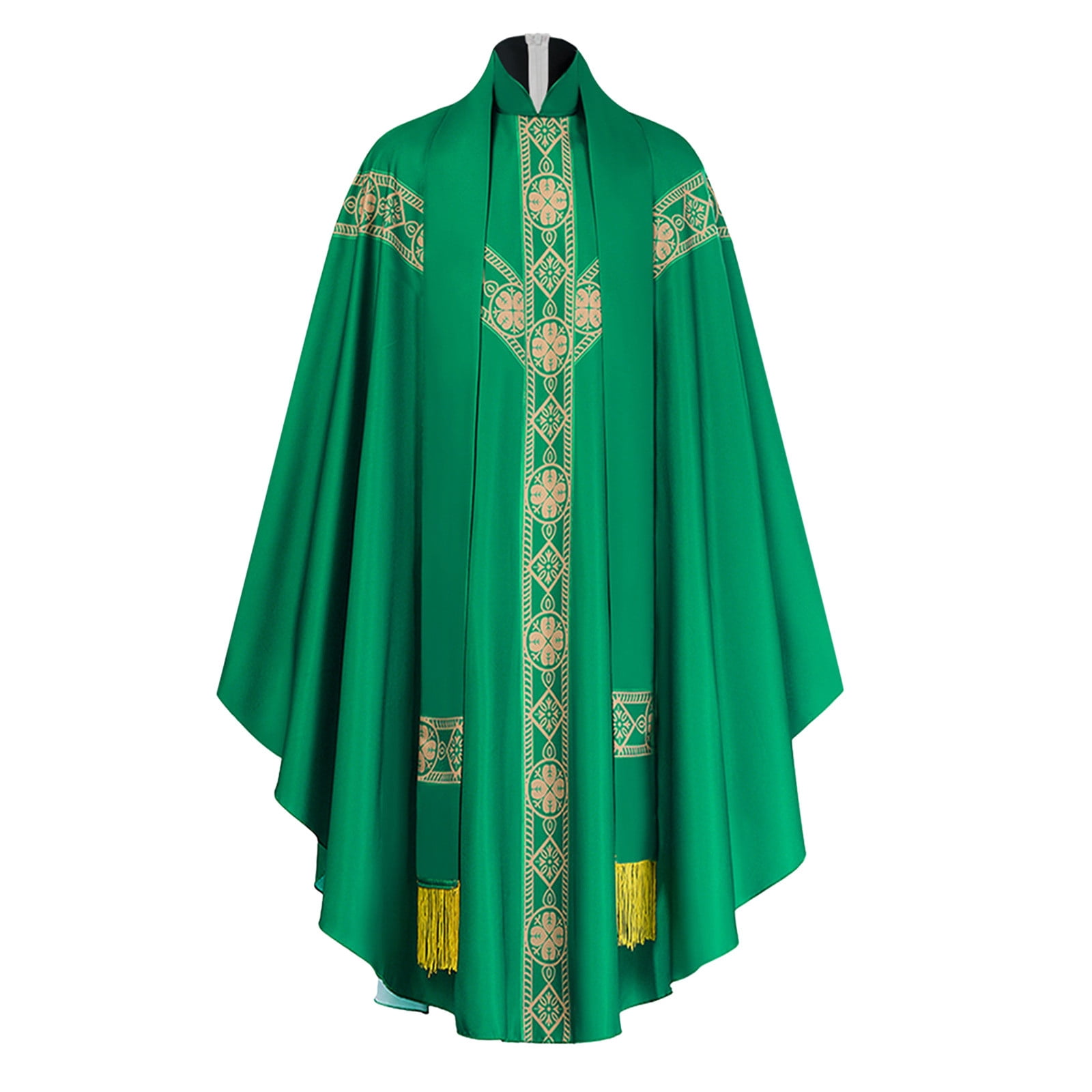 Men's Role Halloween Robe Church Catholic Priest Chasubles Vestments ...