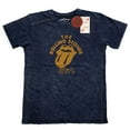 thumbnail image 1 of Men's Rolling Stones NYC '75 Snow Wash Tee Vintage T-shirt Medium Navy, 1 of 3