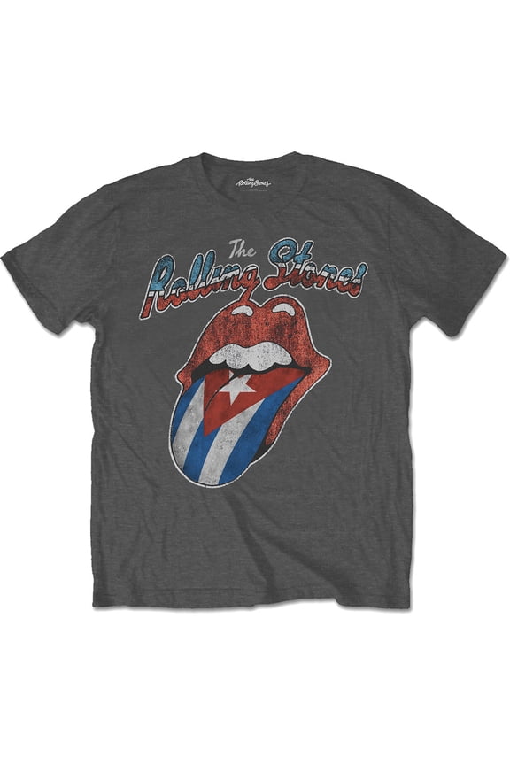 Men's Rolling Stones Rocks Off Cuba Slim Fit T-shirt Medium Charcoal