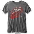 thumbnail image 1 of Men's Rolling Stones Vintage Tongue (Burn Out) Vintage T-shirt XX-Large Charcoal, 1 of 3
