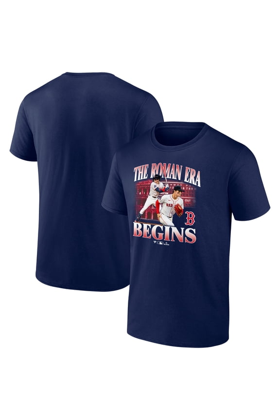 Men's Roman Anthony Navy Boston Red Sox Graphic Player T-Shirt
