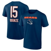 Men's Rome Odunze Navy Chicago Bears Name & Number Team Wordmark T-Shirt