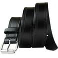 thumbnail image 1 of Nickel Smart Rope Embossed Black Leather Men's Belt, 1 of 6